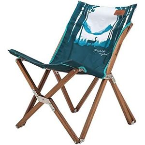 Draagbare Campingstoel Camping Outdoor Klapstoel Draagbare Houten Vrijetijdsstoel Tuin Massief Houten Thuis Rugleuning Lounge Stoel Regiestoel Visstoel(E)