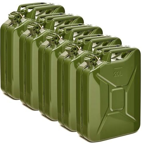 BW - Brandstof Jerrycan - Olijfgroen - 20 Liter - TÜV-getest en UN-goedgekeurd