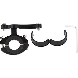 Keenso Waterbekerrek, aluminiumlegering, zwart, voor elektrische motorfietsen, bumper, waterbeker, ketel, kooi, fietsaccessoires (zwart water bekerframe)