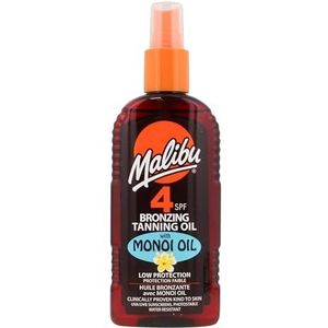 Malibu - Bronzing Tanning Oil - SPF 4 - 200 ml - Met Monoï-Olie