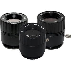 HD 5.0Megapixel IR CCTV CS Mount Lens 12/16/25mm 5MP for HD Security Cameras F1.4 Image Format 1/2"" 1/2.5"" Metal HFOV(CS-12mm-5MP)