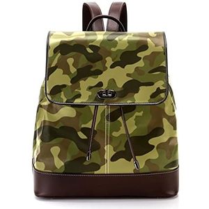 Gepersonaliseerde Schooltassen Boekentassen voor Tiener Leger Camouflage, Meerkleurig, 27x12.3x32cm, Rugzak Rugzakken