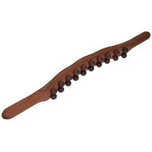 2 stks Massage Stok met 20 Massage Punten Houten Gua Sha Stok Fit Terug Houten Schrapen Stok for Benen Taille/4454