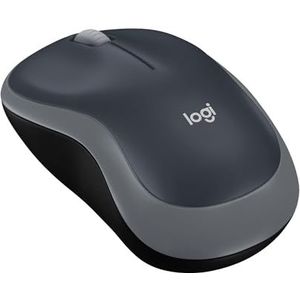 Logitech M185 - Draadloze Muis - Grijs - 2,4 GHz - Mini-USB-ontvanger