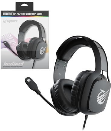 KMD - Instinct - Gaming Headset - Zwart - 40-mm Drivers, Omnidirectionele Microfoon, Ruisonderdrukking