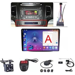 Android Double Din Car Stereo 9 Inch Touchscreen Autoradio Autotoebehoren Multimedia Stuurwielbediening met Navigatie Plug And Play Voor Kia Sorento 2 II XM 2012-2021 (Size : M100S WIFI 1G+16G)