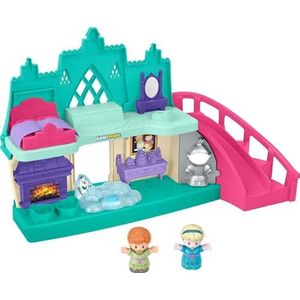 Fisher-Price Little People Speelset Disney Frozen Arendelle Castle met lichten en geluiden Anna en Elsa figuren voor kinderen vanaf 18 maanden