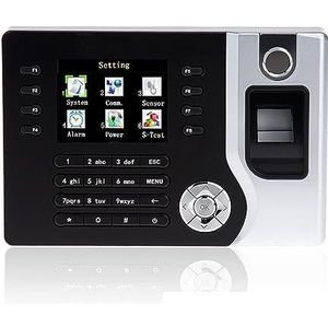 Inklokmachine, TCP IP Biometrische vingerafdruk Tijdregistratie Erkenningsapparaat Klokrecorder Elektronische Engelse lezer Machine USB RFID-kaart