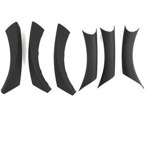 Deurgrepen binne Autodeurpaneel Handgreephoezen Koolstofvezel Textuur Armsteun Beschermende Afwerking Voor BMW 3 Serie E90 E91 318 320 325 Deurgreepset(Zwart)