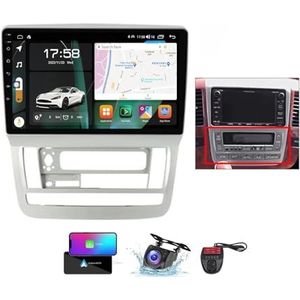 Android 13 GPS-Autoradio voor Toyota Alphard 1 H10 2002-2008 9 inch Touchscreen met Bluetooth/SWC/FM RDS DAB+ Radio/Carplay Android Auto/DSP Video Stereo Speler + DVR Achtercamera(B,NF-7)