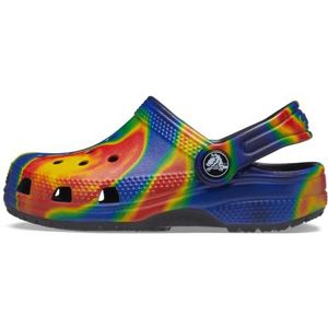 Crocs Classic Solarized Clog K, uniseks klompen voor jongens, Navy Black, 33/34 EU