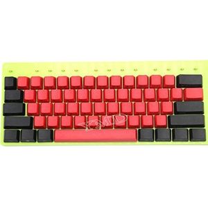 NPKC 104 87 61 Gemengde Rode Zwarte PBT OEM Profiel Keycap Voor 104 TKL 60% MX Schakelaars Mechanische Gaming Toetsenbord (61 Side Print)