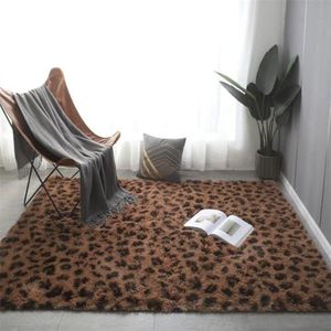 Fluffy Area Rug Cute Shag Carpet Extra zacht en shaggy tapijten Indoor Fuzzy Rugs voor woonkamer Superzacht pluizig tapijt, koffie bloem, 100x160cm