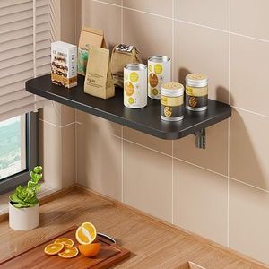 Keukentafel Opvouwbare wandtafel Wastafel Opvouwbare wandtafel Houten hangtafel Ruimtebesparende opklapbare wandtafel Eenvoudig te monteren voor studeerkamer Slaapkamer Wasruimte Keuken Kantoor.