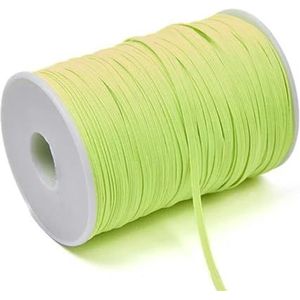 3,0 mm 6 mm kleurrijke elastische naaitape elastische elastische spandex bandafwerking stof naaien doe-het-zelf kledingaccessoires 30-100 yards-heldergeel-3,0 mm 1