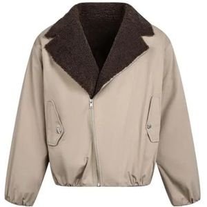 Losse Winterjas for Dames, Outdoor Pufferjack Met Fleecevoering en Ritszakken(XXL)