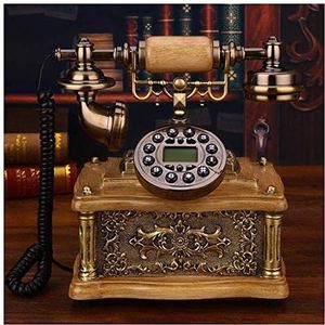 Telefoon Antieke Gesneden Telefoon Hotel Hotel Vaste Creatieve Decoratie Retro Telefoon Machine Europese Villa (D)