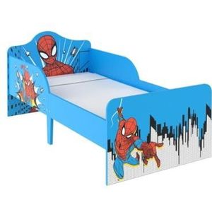 Disney Marvel Spider-Man Peuter Bed, Blue Finish, 143 cm B x 75 cm D x 64 cm H