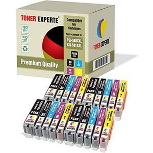 TONER EXPERTE® Set van 20 Inktpatronen Compatibel met PGI-580XXL CLI-581XXL PGI-580 CLI-581 XXL voor Pixma TS6150 TS6151 TS6250 TS6351 TS705 TR7550 TS8150 TS8151 TS8152 TS8250 TS8351 TS8352 TR8550 TS9150 TS9155