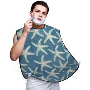 YJxoZH Zeester Kust Wol Print Baard Bib Haar Catcher Non-Stick Baard Bib Schort, Grooming Geschenken Voor Echtgenoot, Papa, Zwart, Eén Maat