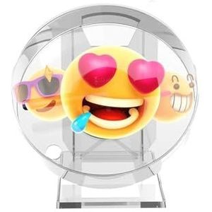 3D-hologramventilator, 3D Hologram Projector Fan LED Sign Desktop Holografische Speler Ondersteuning Afbeelding Video Winkel Bar Feest Reclame Display Licht