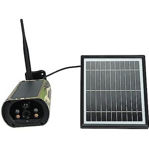 SALALIS Zonnewebcam, 4G Openluchtbeveiligingscamera 1080P voor Yard