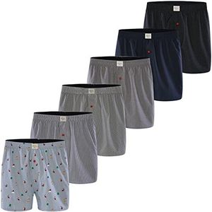 Heren Boxer Multipack Classic Checks Katoenen Boxershorts geweven Web Webboxer Onderbroeken Phil & Co. Kleur selectie, MIX2., XXL