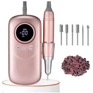 Elektrische nagelvijl, Draadloze elektrische nagelboormachine 35000 RPM Professionele nagelboren for acrylnagels USB oplaadbare draagbare Efile voor zowel natuurlijke als kunstnagels