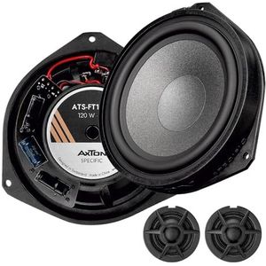 AXTON ATS-FT160C 2-weg componentensysteem, compatibel met Fiat Ducato-voertuigen, plug & play front auto luidspreker voor deurinbouw, 80 W RMS, 1 paar