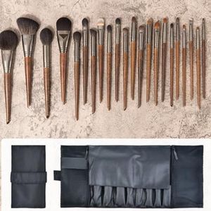 QIZLDBGF Make-upborstelset, 22 professionele premium dierenwolborstels