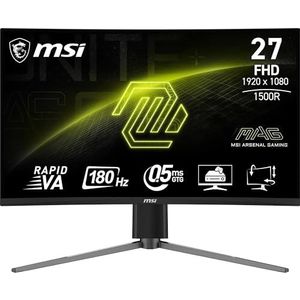 MSI - MAG 27C6PF - Computer Monitor - Zwart - 68,6 cm (27 inch) - Full HD