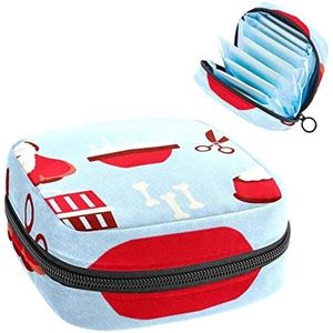 2-10, Periode Pouch Draagbaar, Tampon Opbergtas, Tampon Houder voor Portemonnee Vrouwelijke Product Organizer, Meerkleurig, 4.7x6.6x6.6 in/12x17x17 cm