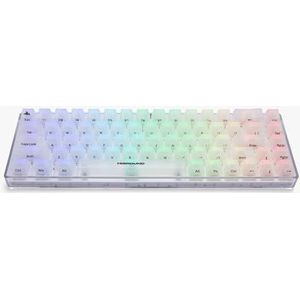 Higround Crystal Opal Basecamp 65% mechanisch toetsenbord, stille gletsjer-schakelaars voor precisie, programmeerbare RGB, doorschijnend, soepel typen, hot-swappable, diepe Thocc Dual siliconen