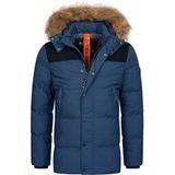 INDICODE JEANS - Hexyl - Gewatteerde Jas - Kobaltblauw / Lichtbruin / Zwart