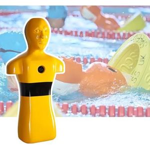 Waterreddingsdummy Ter Voorkoming Van Verdrinking, Zwaar Reddingsapparaat For Zwembad-/strand- En Riviersimulaties, Met Drie Waterinjectiepoorten(Yellow)