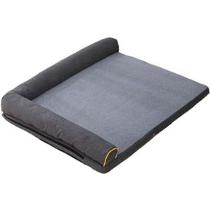 Kalmerend Hondenbed Kattenbed Hondenmand voor grote honden Eierkrat Schuimbank Dierenbedden met wasbare hoes Hondenbedden met voering Huisdierbed Slaapplaats (Color : A, Size : 60 * 45 * 15cm)