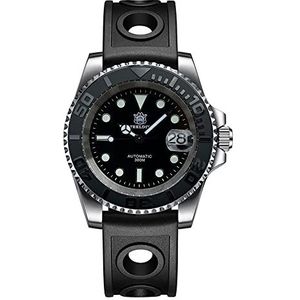 STEELDIVE SD1953T 300 M Waterbestendig NH35 Automatische Mannen Duiken Horloges Reloj Zwart Keramische Bezel Rvs Sport Horloge, rubberen band