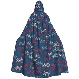 MDATT Hooded Mantel Voor Mannen, Halloween Heks Cosplay Gewaad Kostuum, Carnaval Feestbenodigdheden, Fietsen Fiets Fietsen