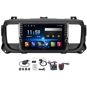Android 11 Autoradio Voor Citroen Jumpy 3 2016-2021 - 2 Din - 9 Inch Scherm - Ondersteuning Stuurwiel/Bluetooth/DSP Carplay Android Auto/FM RDS DAB+ Radio/4G Wifi/Back-up camera (Size : K100S)