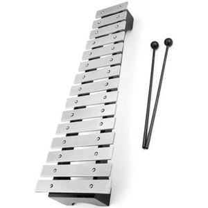 Klokkenspel Voor Beginners Standaard toonhoogte 15 toon aluminium plaat zilveren klokkenspel percussie-instrument