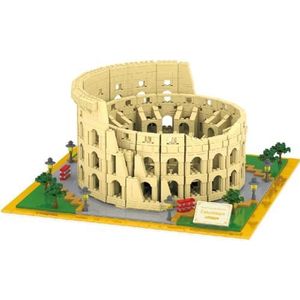 Micro Mini-bouwstenen Colosseum Beroemde bezienswaardigheid Modelset (2210 stuks) Bouw- en architectuurspeelgoed Cadeaus voor kinderen en volwassenen