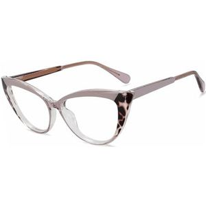 Halloween-cadeau Modieuze montuur, Unisex Brilmonturen Cat Eye Titanium Kunststof Multicolor(Grey)