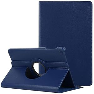 PU lederen tas geschikt for Samsung Galaxy Tab S6 10.5 S9 S7 S8 11 Cover Stand Tab S6 Lite 10.4 2024 P620 P610 P615 P613(Dark blue,TAB S6 10.5 2019)