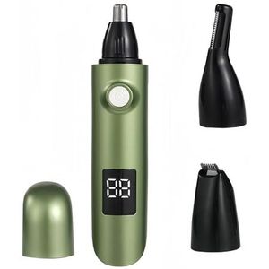 Neushaartrimmer, neushaartrimmer, 3-in-1 oorhaartrimmer, USB-oplaadbaar met ledlicht, neustrimmer voor heren, oorwenkbrauwtrimmer, wenkbrauwscheerapparaat voor mannen en vrouwen