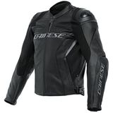 Dainese Racing 4 Motorfiets lederen jas Zwart/zwart 52