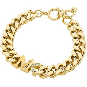 Michael Kors - PREMIUM armband goudkleurig messing met kristal voor dames MKJ7834710