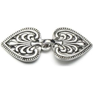 Shirt Cinch Swirl Clip Cape Clips, Sjaal- en cardiganclips for dames meisjes, 3-pack, veelkleurig(1-antique Silver)