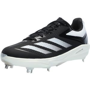 adidas Adizero Electric Baseball Sneakers voor heren, Zwart Wit Gebroken Wit, 49.5 EU