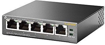 TP-Link - Omada DS105GP - Netwerkschakelaar - Zwart - 5-poorts Gigabit Desktop Switch met 4-poorts Poe-poort
