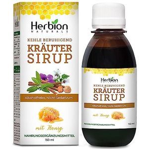 Herbion Naturals, Hoestsiroop met El Jarabe Para La Tos Con Miel natuurlijk kalmeert nek, groen, honing, 5 fl Oz
